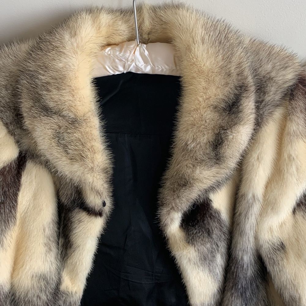 Authentic White Fox Coat - damaged but amazing